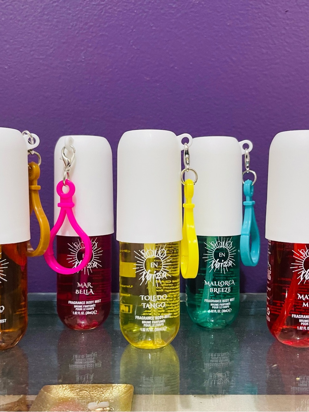 7 Body Mists, by solo